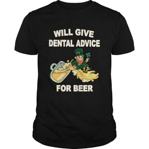 Leprechaun Will Give Dental Advice For Beer St Patricks Day Shirt